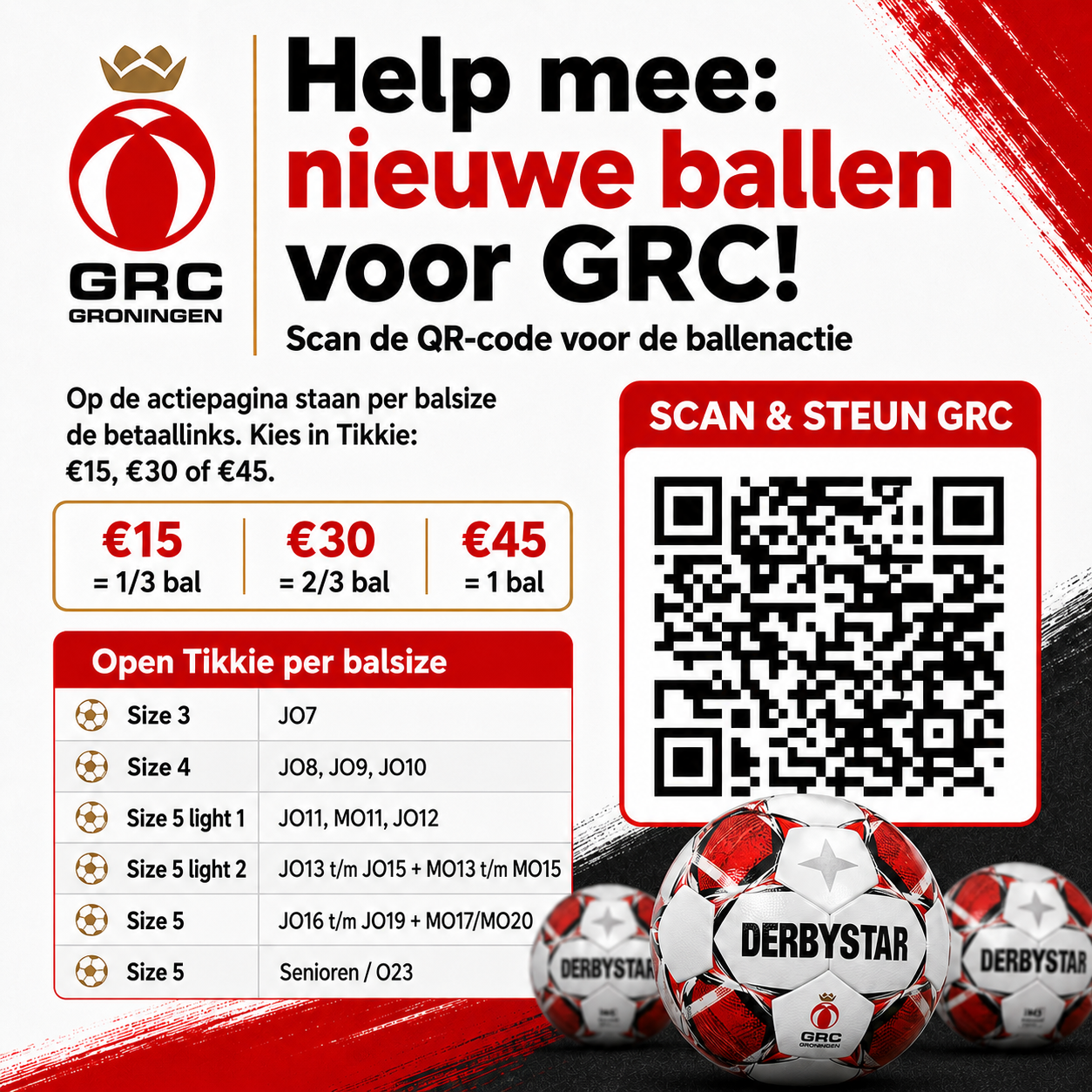 Help mee: Nieuwe ballen voor GRC!
